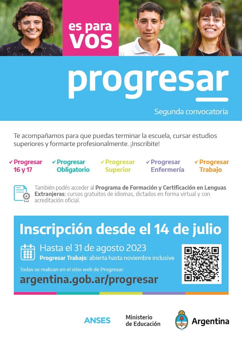 Becas Progresar Continúan abiertas las inscripciones hasta el 31 de