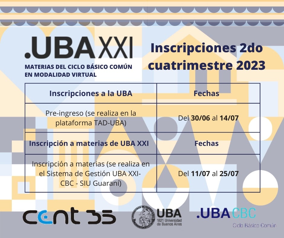 Continúa Abierta La Inscripción Al Programa Uba Xxi Actualidad Tdf 2984