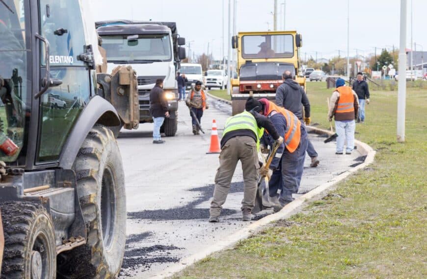 Continúan los trabajos en Avenida Héroes de Malvinas