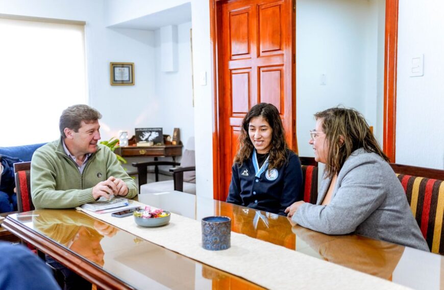 Melella se reunió con la Judoca Rocío Ledesma