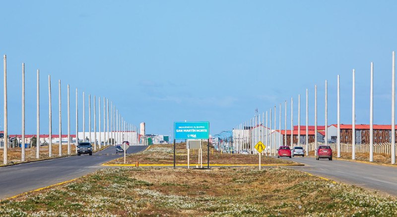 Avanza el alumbrado de la avenida San Martín norte